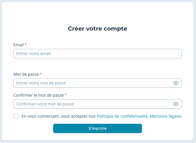 AW 22 Nouvelle inscription