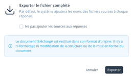 AW 22 Export fichier